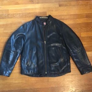 Victorinox Leather Motorcycle Jacket